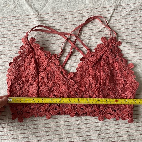 Red Lace Bralette - Picture 5 of 6